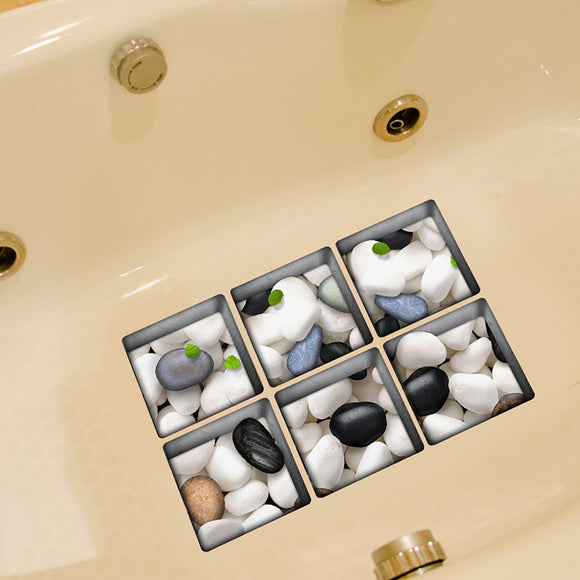 13x13cm,Cobblestone,Pattern,Waterproof,Bathtub,Sticker