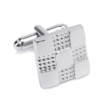 Unisex,Business,Silver,Cufflinks,Cufflinks