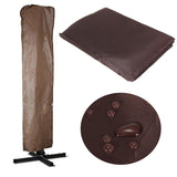 260x70CM,Brown,Waterproof,Garden,Patio,Parasol,Umbrella,Outdoor,Canopy,Protective,Cover