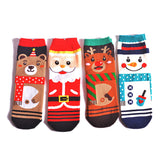 Womens,Christmas,Short,Socks,Cartoon,Santa,Ankle,Christmas,Socks