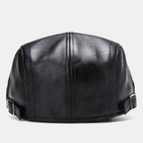 Men's,Leather,Beret,Casual,Artificial,Leather,Newsboy