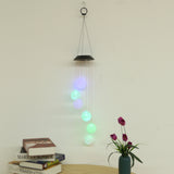 Aeolian,Hanging,Solar,Lights,Chimes,Powered,String,Garden