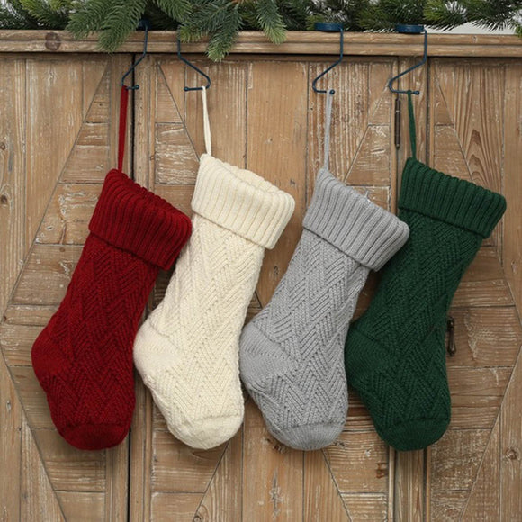 Knitted,Christmas,Socks,Christmas,Lingge