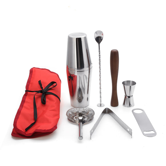 Stainless,Steel,Cocktail,Shaker,Drink,Mixing,Bartender,Mixer,Tools