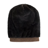Women,Winter,Coral,Fleece,Thicken,Beanie,Outdoor,Double,Layers,Knitted