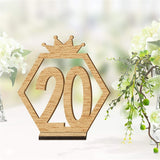 Signs,Wooden,Table,Numbers,Holder,Birthday,Wedding,Party,Decor