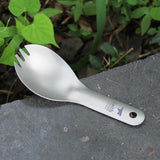 Keith,Ti5312,Titanium,Short,Handle,Ultralight,Spork,Spoon,Outdoor,Camping,Picnic,Children,Tableware