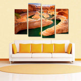 Miico,Painted,Combination,Decorative,Paintings,Canyon,River,Decoration