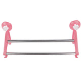 Double,Mounted,Bathroom,Towels,Shelf,Holder,Hangers