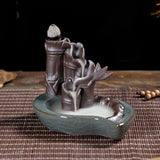 Porcelain,Bamboo,Design,Backflow,Ceramic,Incense,Burner,Holder,Censer,Fragrant,Decor