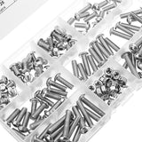 Suleve,M5SH2,150Pcs,Stainless,Steel,Socket,Button,Screw,Allen,Assortment