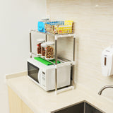 Layers,Microwave,Stainless,Steel,Kitchen,Storage,Shelf,Container,Kitchen,Storage