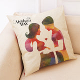 Honana,Mother's,Pattern,Cotton,Linen,Throw,Pillow,Cushion,Cover,Decor