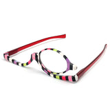 Rotatable,Reading,Glasses,Enlarged,Folding,Makeup,Eyeglasses,Women