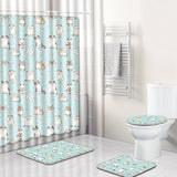 Bathroom,Pedestal,Toilet,Cover,Shower,Curtain,Hooks