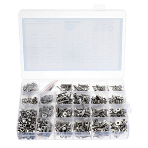 Suleve,MXSH8,1220Pcs,Stainless,Steel,Socket,Screws,Washers,Assortment