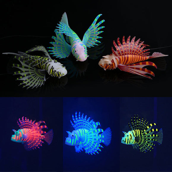 Aquarium,Ornament,Glowing,Effect,Silicone,Artificial,Decoration