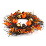 Christmas,Maple,Leaves,Pumpkin,Wreath,Garland,Hanging,Christmas,Wreath,Decorations