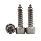 Suleve,M3.5SH1,50Pcs,Stainless,Steel,Socket,Cylinder,Tapping,Screw,Screws,Speaker,Screws,Optional,Length