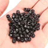 M3x0.5mm,Plated,Nylon,Insert,Black,100pcs