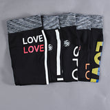 Women,Letter,Printed,Pants,Seventh,Length,Fitness,Legging