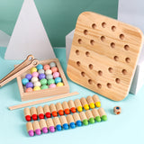 Educational,Wooden,Memory,Match,Stick,Chess