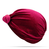 Vintage,Muslim,Velvet,Chemotherapy,Turban,Casual,Winter,Beanie