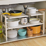 Under,Expandable,Shelf,Organizer,Storage,Kitchen,Holders