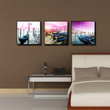 Miico,Painted,Three,Combination,Decorative,Paintings,Shipside,Decoration