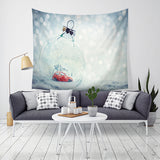 Loskii,Christmas,Tapestry,Santa,Print,Hanging,Tapestry,Decor,Christmas,Decorations