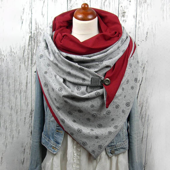 Women,Cotton,Thick,Winter,Outdoor,Casual,Floral,Pattern,Scarf,Shawl