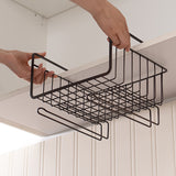 Metal,Cabinet,Hanging,Baskets,Under,Shelf,Storage,Mount,Holder,Organizer