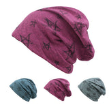 Women,Cotton,Knitted,Beanies,Printed,Winter