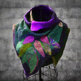 Women's,Casual,Multicolor,Stripes,Round,Scarves,Shawls,Scarf