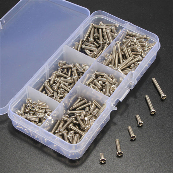 Suleve,Stainless,Steel,Button,Philip,Socket,Screw,Assortment