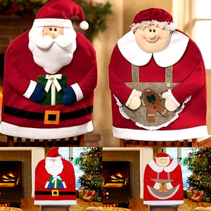 Christmas,Santa,Claus,Chair,Covers,Dinner,Chair,Decorations,Gifts,Party,Holiday