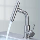 Stainless,Steel,Rotate,Basin,Faucet,Single,Bathroom,Mixer,Water,Splash,Proof,Bubbler