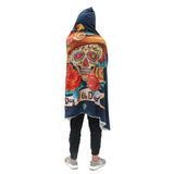 130x150cm,Hooded,Blanket,Wearable,Thickened,Double,Plush,Digital,Printing,Blankets