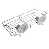 Stainless,Steel,Shower,Suction,Caddy,Bathroom,Kitchen,Storage,Baskets,Shelf