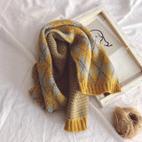 Vintage,Style,Woolen,Scarf,Knitted,Scarf