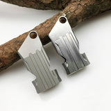 IPRee,Titanium,Alloy,Double,Whistle,Camping,Hiking,Survival,Whistle,Keychain,Whistle,Finder