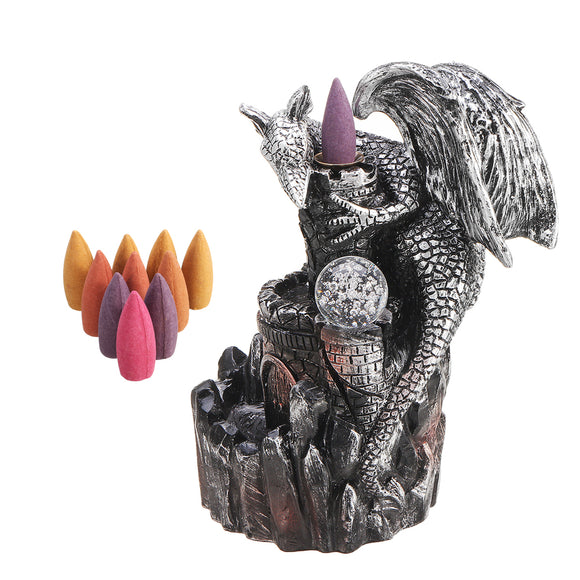 Flying,Dragon,Incense,Burner,Backflow,Waterfall,Holder,Office,Ornament,10pcs,Aromatherapy,Incense,Cones