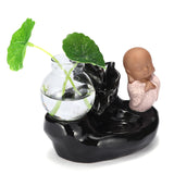 Ceramic,Backflow,Incense,Burner,Buddhist,Holder,Glass,Hydroponic,Creative,Gifts