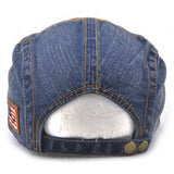 Unisex,Cotton,Washed,Striped,Beret,Duckbill,Buckle,Adjustable,Visor,Cabbie