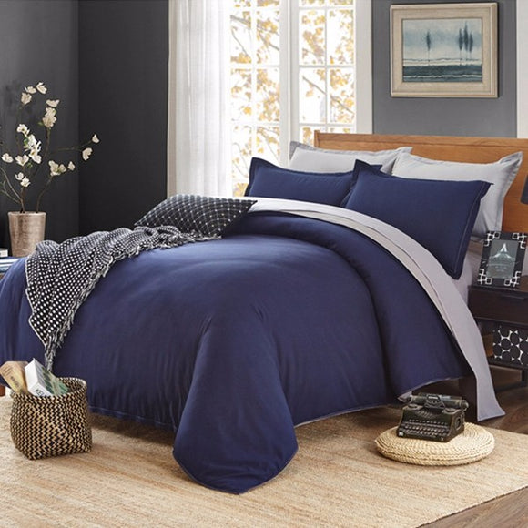 Honana,Solid,Color,Bedding,Duvet,Cover,Linen,Include,Sheet,Pillowcase