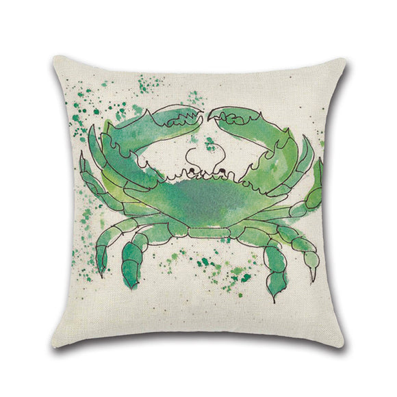 Turtle,Whale,Cotton,Linen,Cushion,Cover,Cartoon,Color,Water,Printed,Square,Pillow