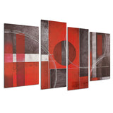 Abstract,Red&Black,Paintings,Canvas,Pictures,Modern,Decor