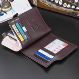 Hengsheng,Men's,Multifunction,Trifold,Wallet,Leather,Credit,Holder,Pocket