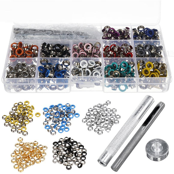 540PCS,Grommets,Durable,Clothing,Metal,Eyelets,Button,Installation,Tools