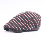 Washed,Knitted,Stripe,Beret,Outdoor,Sport,Adjustable,Visor,Forward